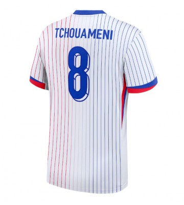 Frankrig Aurelien Tchouameni #8 Replika Udebanetrøje EM 2024 Kortærmet